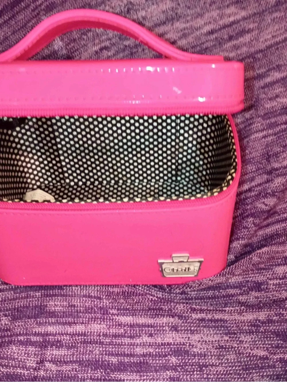 Pink caboodles makeup carrier case